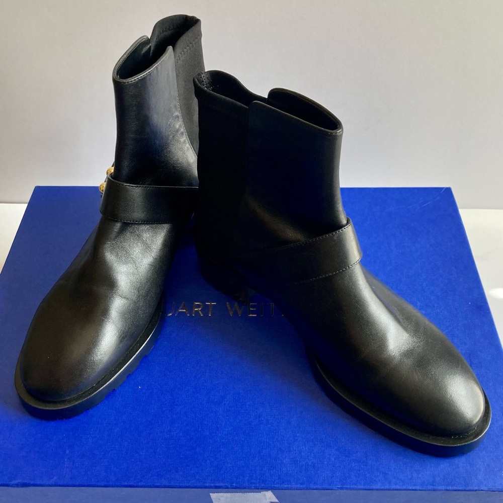 Stuart Weitzman Luxering black leather boots 8.5 - Picture 12 of 12